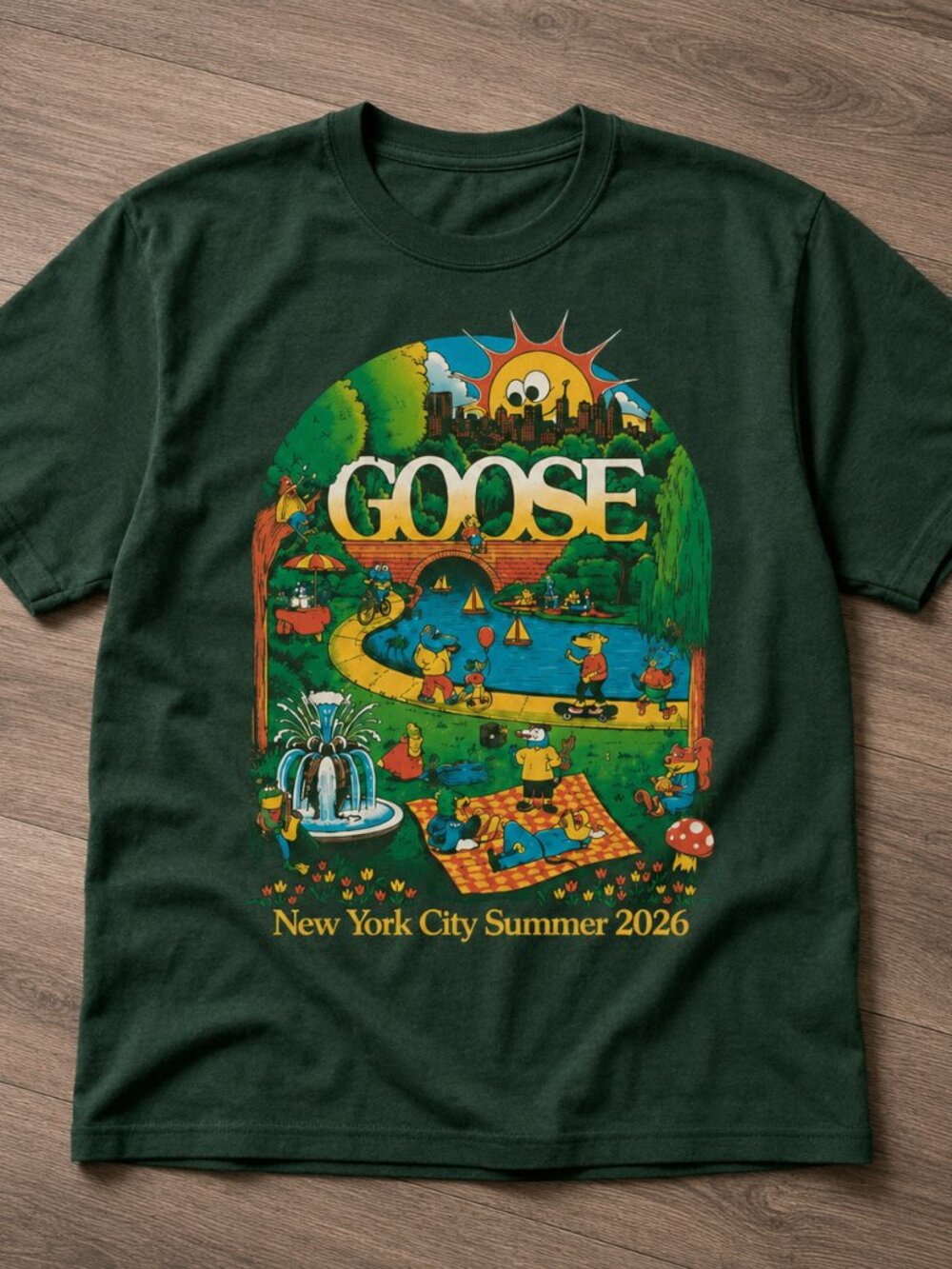Goose Central Park Summer Stage New York June 21 2026 Graphic T-Shirt